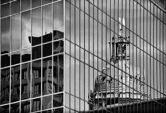 Reflection of Texas State Capitol Building